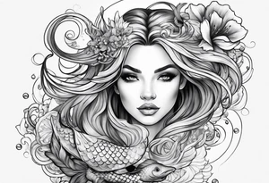 Mermaid tattoo idea