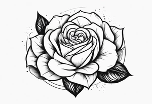 Rosa name with heart for black and white tattoo tattoo idea