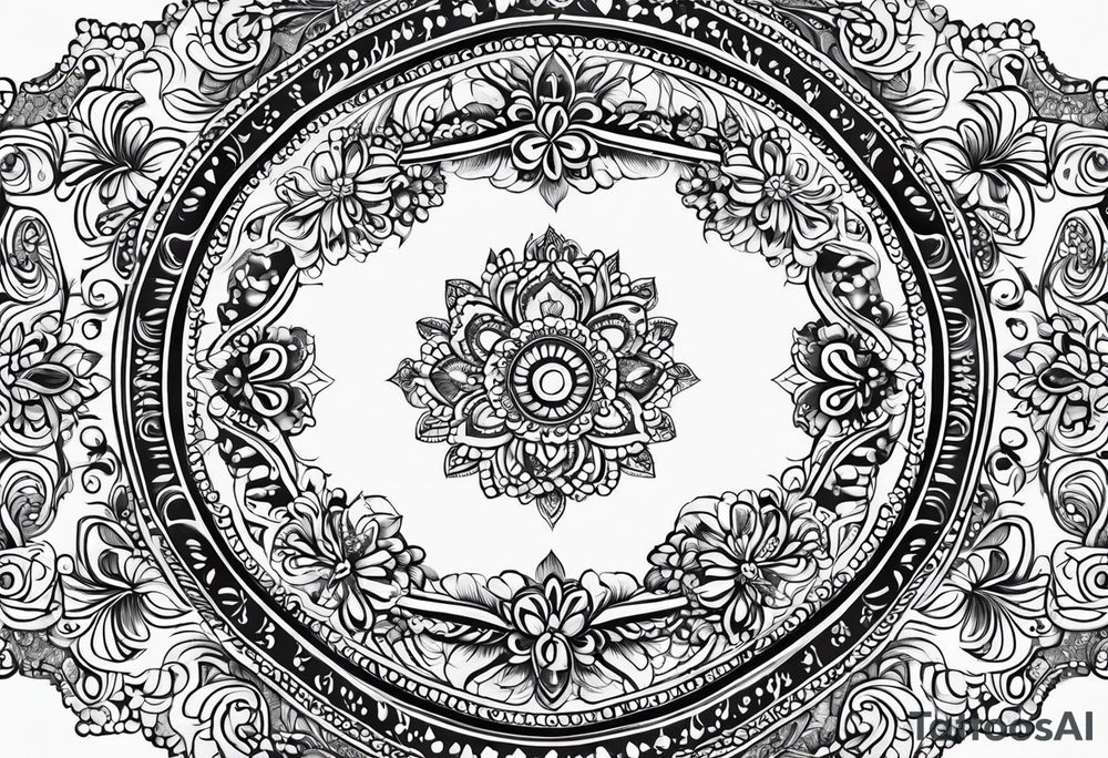 henna pattern for men tattoo idea