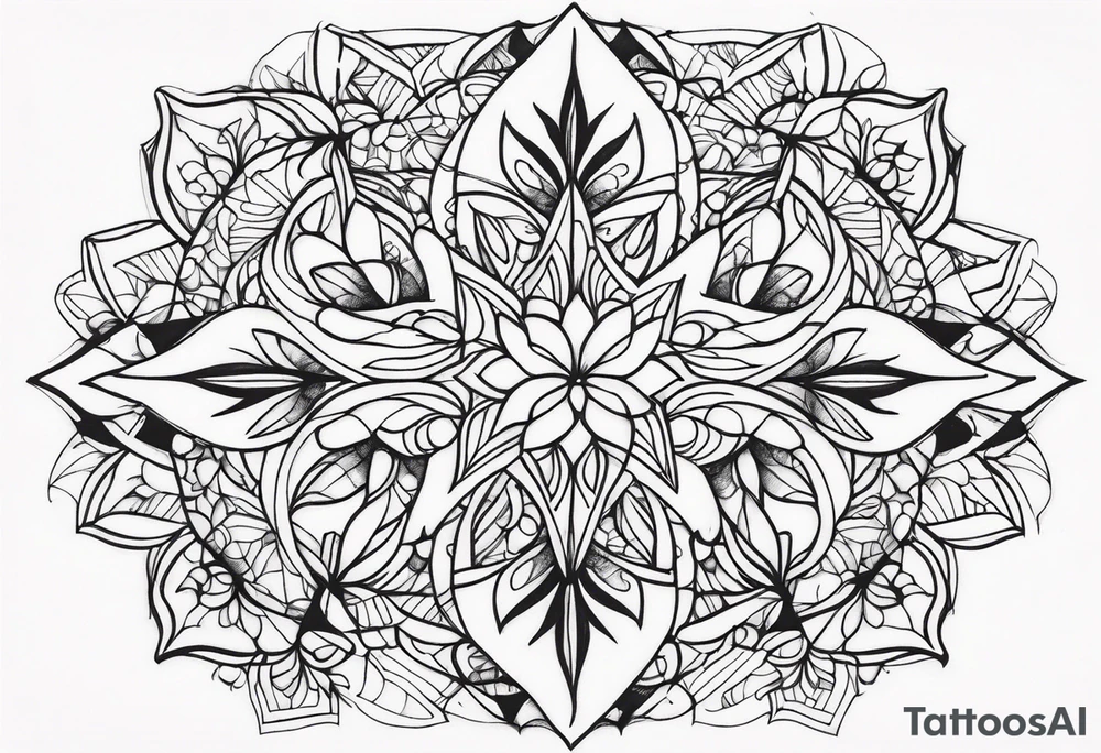 misteltoe tattoo idea