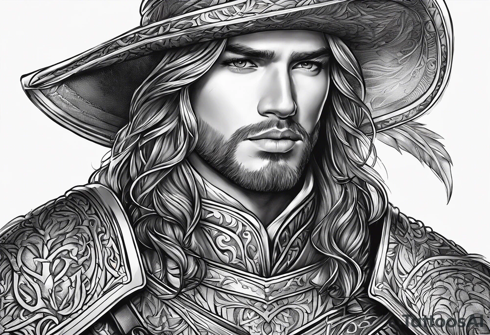 Christian knight tattoo idea