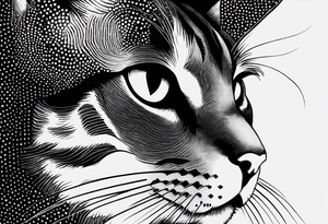 Evil cat tattoo idea