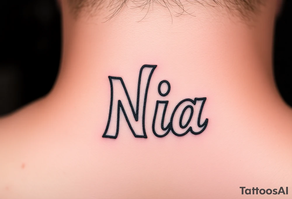 name Nia tattoo idea