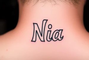 name Nia tattoo idea