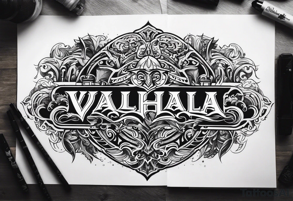 Valhalla mist tattoo idea