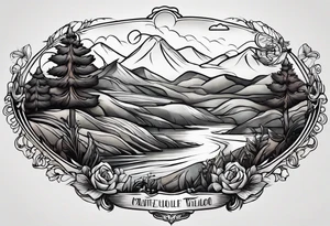Rolling hills tattoo idea