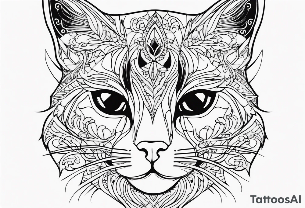 Cat meow tattoo idea