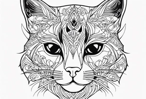 Cat meow tattoo idea