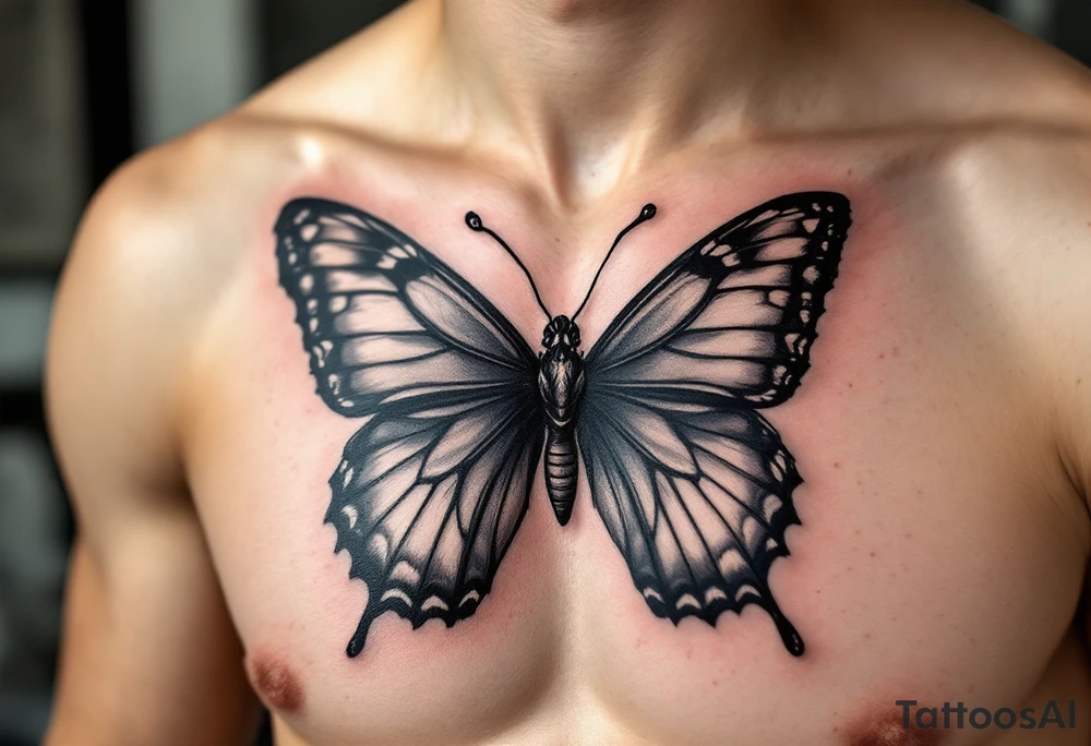 A butterfly that looks like a bow tie. tattoo idea