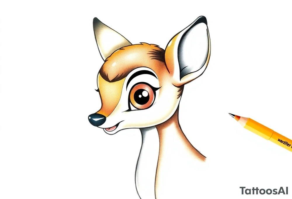 Disney bambi tattoo idea