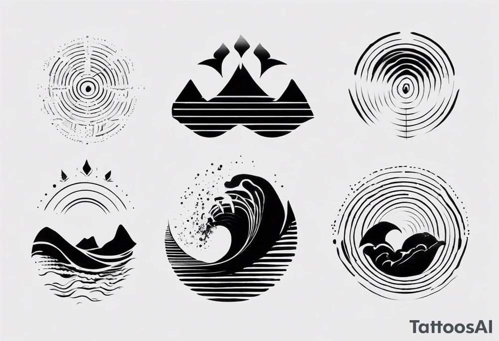 God is in the soundwaves, clean, small tattoo idea