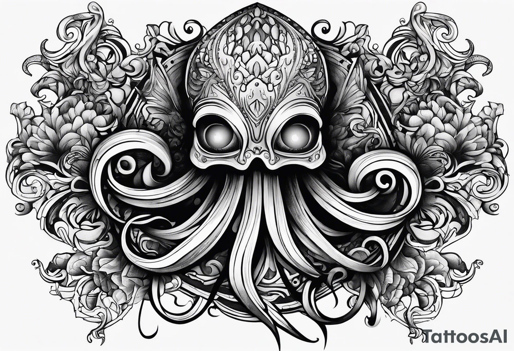 Squid ink tattoo idea