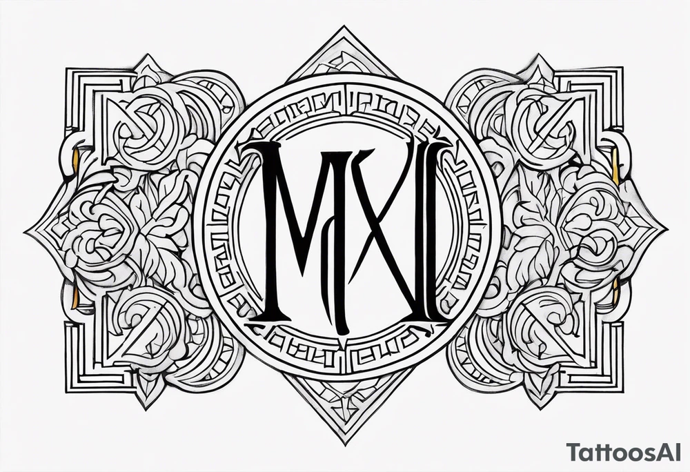 MCCXVIII roman numerals tattoo idea