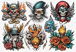 1980 cartoon compilation tattoo idea