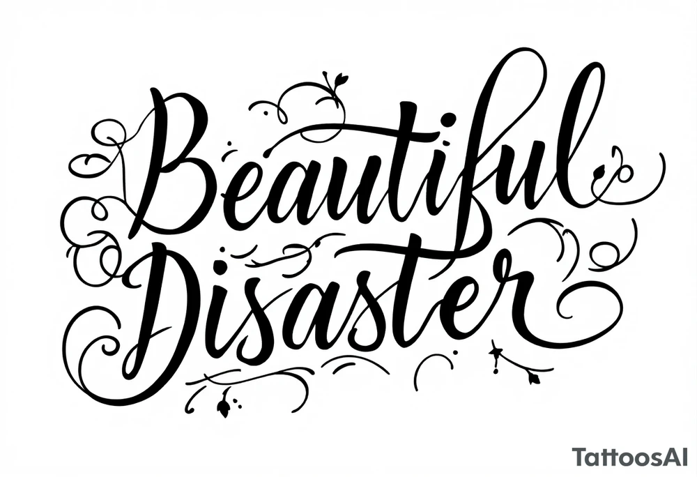 Beautiful Disaster tattoo idea