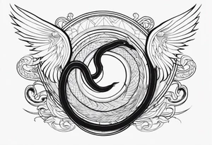 Serpent and the wings of night tattoo idea