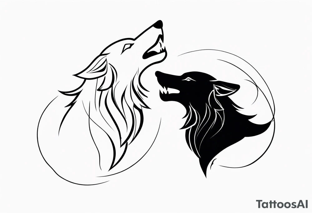 Wolves tattoo idea