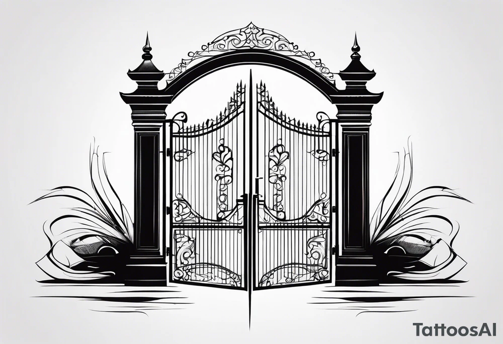 gate vector tattoo idea