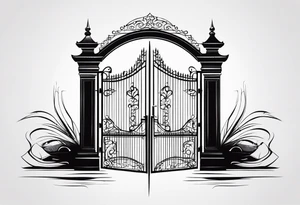 gate vector tattoo idea
