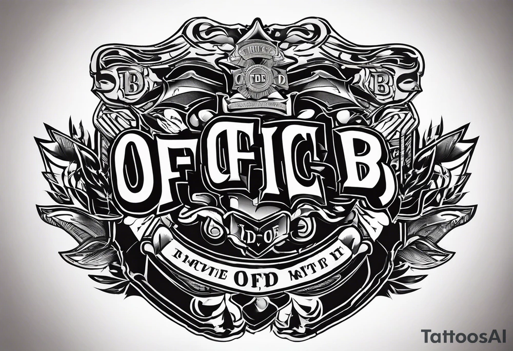 Officer B.D. tattoo idea