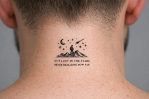 Got lost in the stars never realizing how far tattoo idea