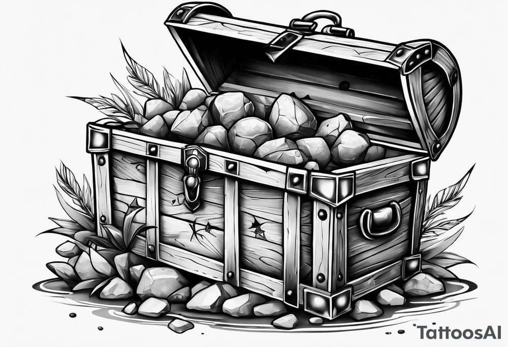 treasure chest tattoo idea