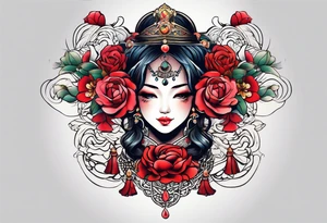 virgin design tattoo idea