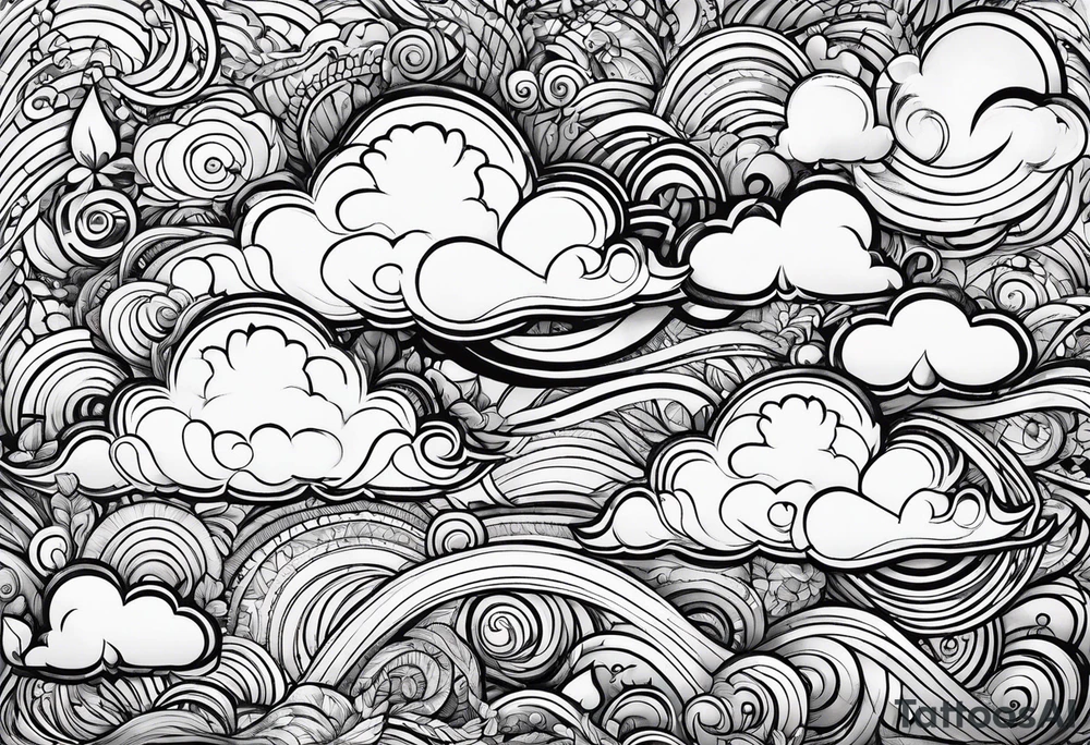 Clouds tattoo idea