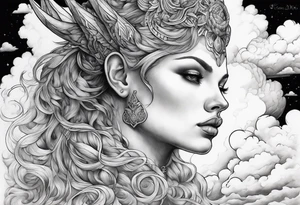 2006 ,clouds, Capricorn tattoo idea