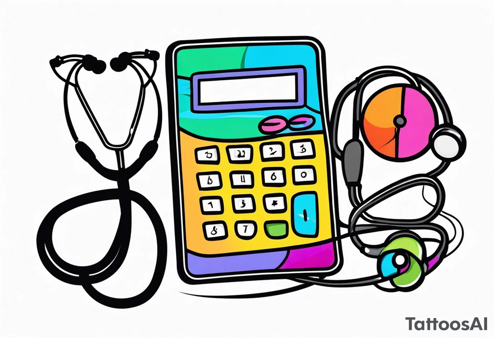 CALCULATOR
, STETHOSCOPE tattoo idea