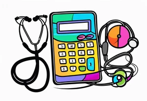 CALCULATOR
, STETHOSCOPE tattoo idea