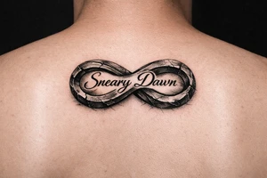 Sneary Dawn wrote inside one infinity symbol tattoo idea