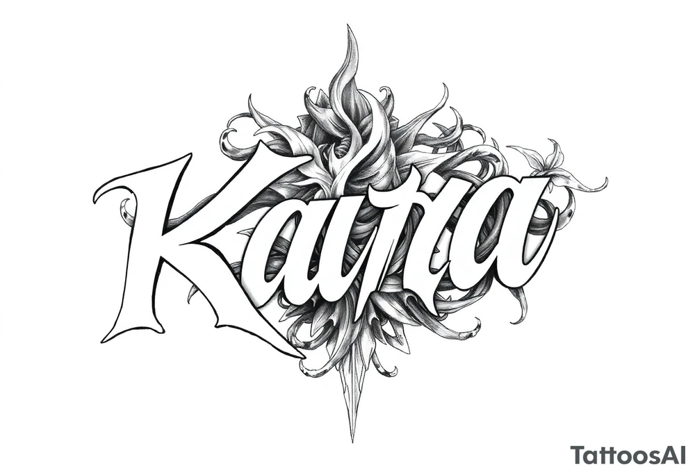 The name Kara tattoo idea