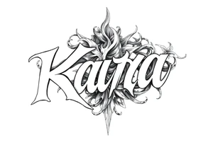 The name Kara tattoo idea