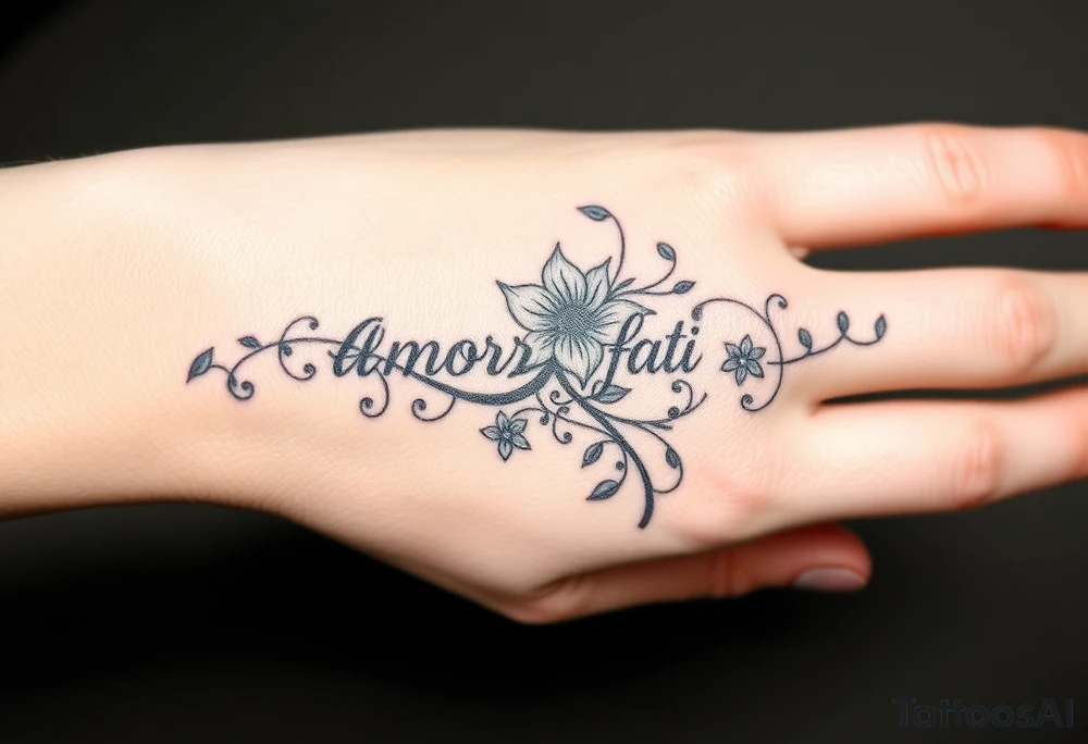 Amor fati tattoo idea