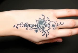 Amor fati tattoo idea