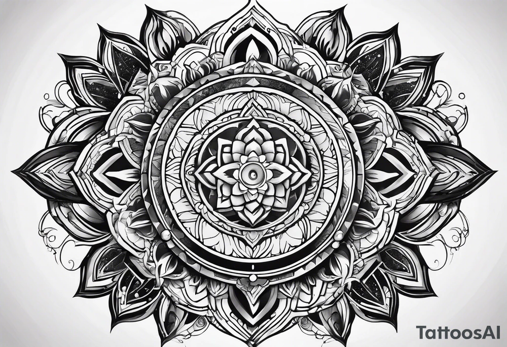 Heart chakra tattoo idea