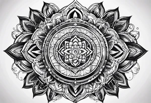 Heart chakra tattoo idea