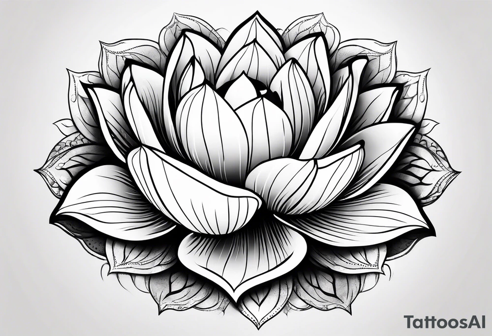 Lotus flower tattoo idea