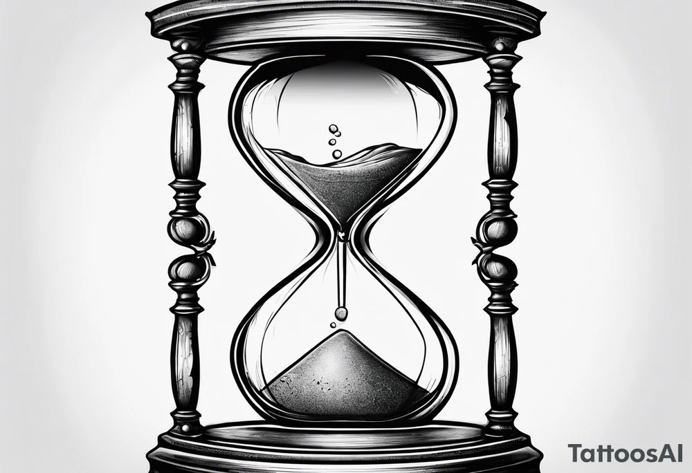 Cracked hourglass tattoo idea