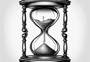 Cracked hourglass tattoo idea
