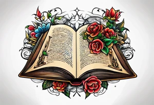 open book tattoo idea