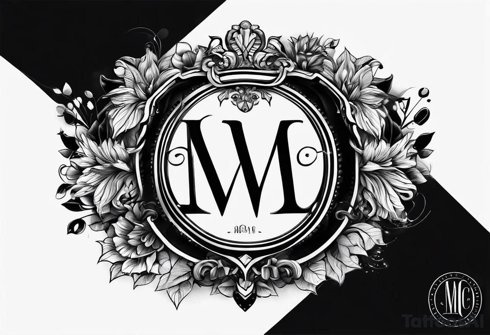 My Wifes Initials MCE 
My Daughter Initials ARE
My Sons Initials CAE tattoo idea