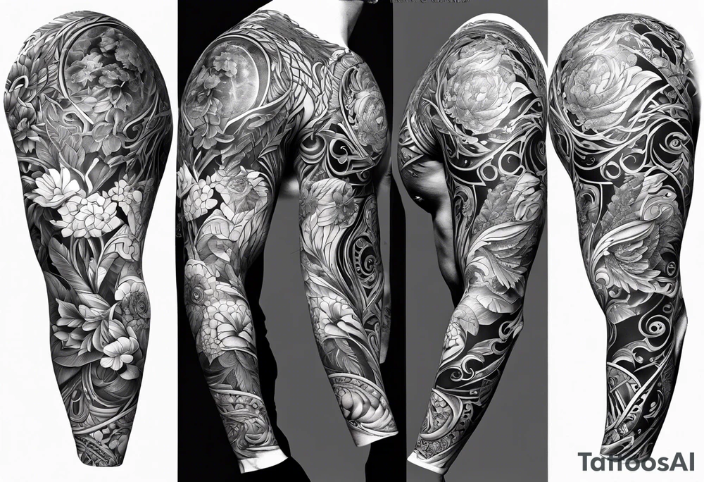 Full arm cover a meaningful tattoo idea