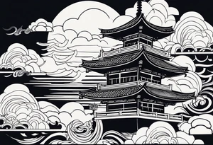 ukiyoe, cloud tattoo idea