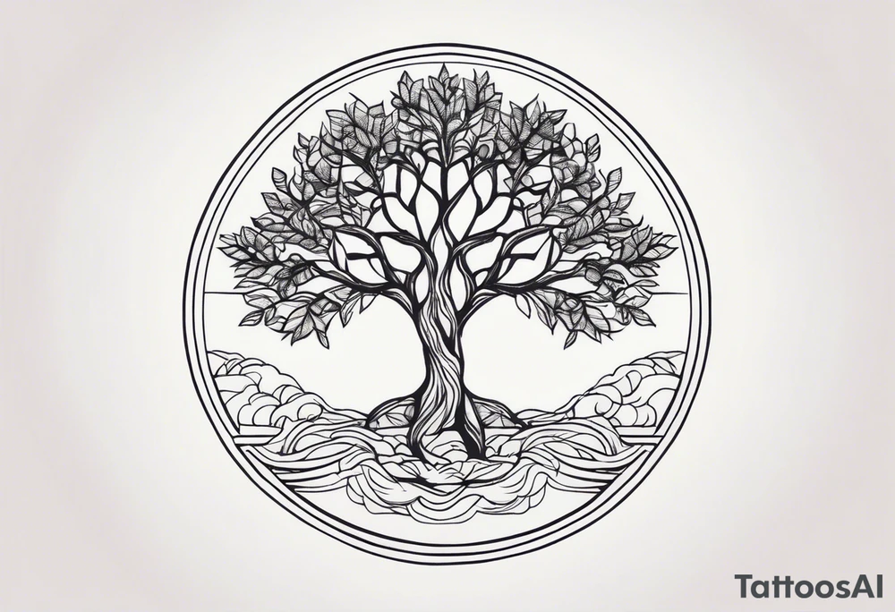 small minimalistic delicate with tree motif tattoo idea small minimalistic delicate with tree motif tattoo idea