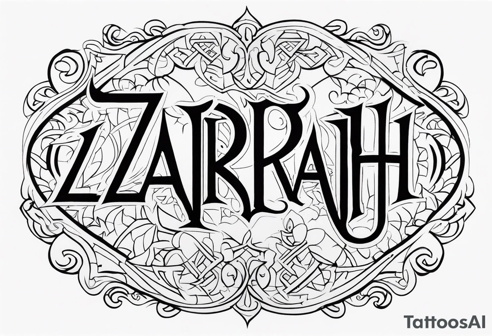 Zariah tattoo idea