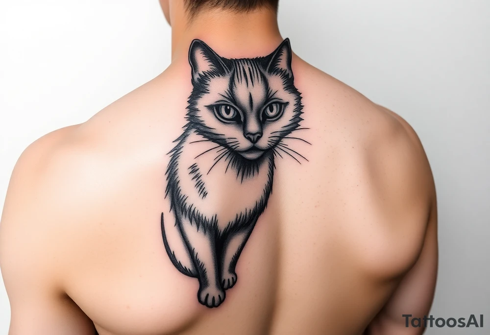 Black Cat tattoo idea