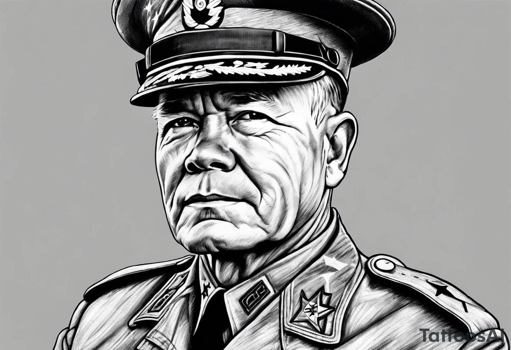 Realistic chesty puller tattoo idea