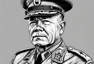 Realistic chesty puller tattoo idea